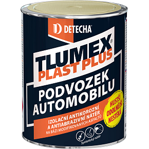 Tlumex Plast Plus antikorozní barva na auto a podvozek, černá, 0,9 kg Tlumex Plast Plus antikorozní barva na auto a podvozek, černá, 0,9 kg