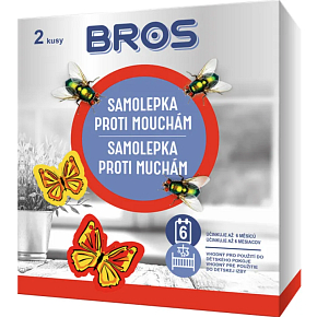 Bros samolepky proti mouchám, mucholapka, 2 ks