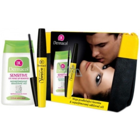 Dermacol Vampire řasenka 8 ml + Sensitive odličovač očí 125 ml + taštička, kosmetická sada