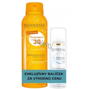 Bioderma Photoderm SPF30 opalovací mlha 150 ml + Hydrabio Eau De Soin SPF30 hydratační mlha pro citlivou a dehydratovanou pleť 50 ml, duopack