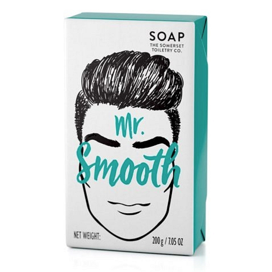 Somerset Toiletry Pan Uhlazený luxusní třikrát mleté toaletní mýdlo pro muže 200 g