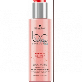 Schwarzkopf Professional BC Bonacure Peptide Repair Rescue Blow Defense vyživující a ochranný krém před tepelnou úpravou vlasů 145 ml