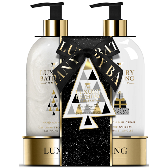 Grace Cole Sparkling Pear and Nectarine Blossom tekuté mýdlo na ruce 300 ml + krém na ruce a nehty 300 ml, kosmetická sada pro ženy
