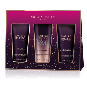 Baylis & Harding Fík a Granátové jablko krém na ruce 3 x 50 ml, kosmetická sada pro ženy