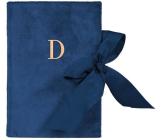 Albi Blok s mašlí písmeno D modrý 15 x 21 cm