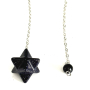 Goldstone Merkaba kyvadlo, přívěsek přírodní kámen, kámen ambicí