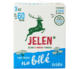 Jelen mýdlový prací prášek krabice na bílé prádlo 60 dávek 3 kg 