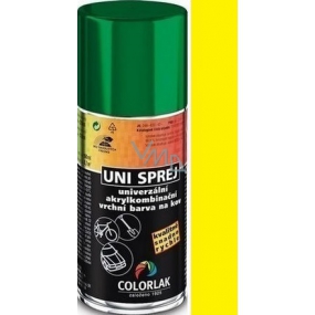 Colorlak Uni univerzální akrylkombinační barva sprej 6200 Žlutá chrom stř.160 ml
