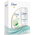 Dove Natural Touch deodorant sprej 150 ml + Go Fresh Touch Okurka & Zelený čaj sprchový gel 250 ml, kosmetická sada