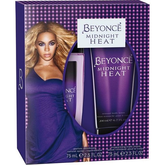 Beyoncé Midnight Heat parfémovaný deodorant sklo pro ženy 75 ml + tělové mléko 75 ml, kosmetická sada