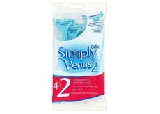 Gillette Venus 2 Simply pohotová holítka s zvlhčujícím páskem 4 + 2 kusy pro ženy