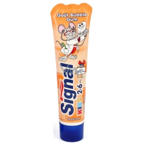 Signal Kids Buble Gum 2-6 let s příchutí žvýkačky zubní pasta pro děti 50 ml