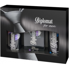 Astrid Diplomat Classic pěna na holení 200 ml + voda po holení 100 ml + deodorant sprej 150 ml, pro muže kosmetická sada