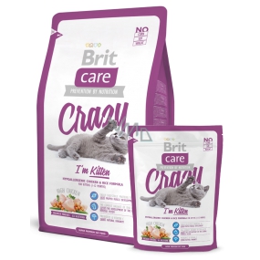 Brit Care Kuře + rýže 1-12 měsíců pro koťata 2 kg Superprémiové hypoalergenní kompletní krmivo