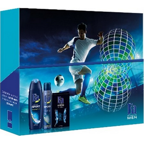 Fa Men Sport sprchový gel pro muže 250 ml + deodorant sprej 150 ml + voda po holení 100 ml, kosmetická sada