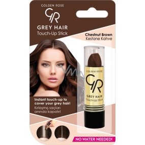 Golden Rose Gray Hair Touch-Up Stick barvící korektor na odrostlé a šedivé vlasy 07 Chestnut Brown 5,2 g