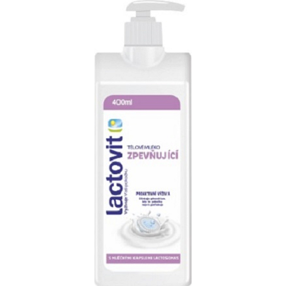 Lactovit Zpevňující tělové mléko s dávkovačem 400 ml