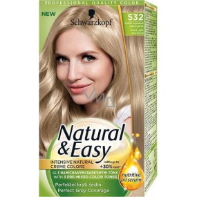 Schwarzkopf Natural & Easy barva na vlasy 532 Světle popelavě plavá perleť