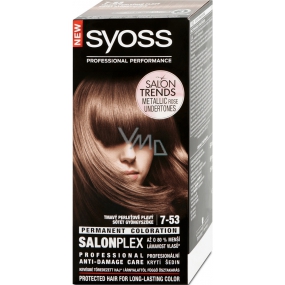 Syoss Color SalonPlex barva na vlasy 7-53 Tmavý perleťově plavý