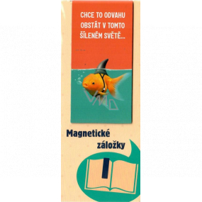 Albi Magnetická záložka do knížky Rybka s žraločí ploutví 8,7 x 4,4 cm