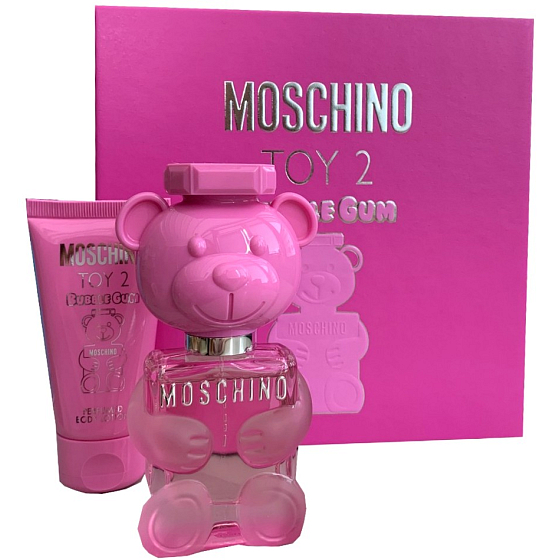 Moschino Toy 2 Bubble Gum toaletní voda pro ženy 30 ml + tělové mléko 50 ml, dárková sada pro ženy