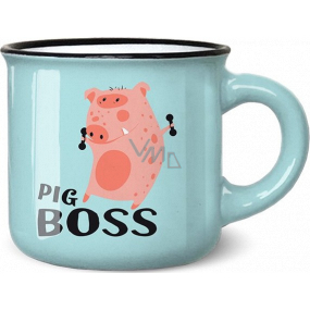 Nekupto Mini hrneček na kávu Pig Boss 100 ml