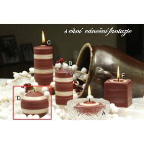 Lima Zimní třpyt Vánoční fantazie aroma svíčka koule 80 mm 1 kus