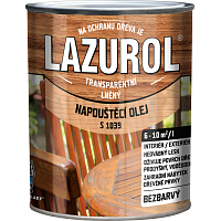 Lazurol S1039 napouštěcí olej, přírodní, 0,75 l