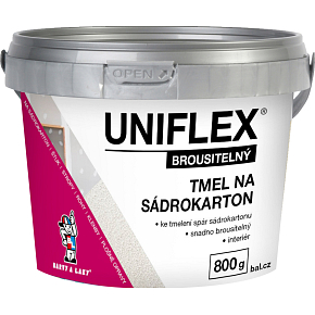Uniflex tmel na sádrokarton brousitelný, 800 g Uniflex tmel na sádrokarton brousitelný, 800 g