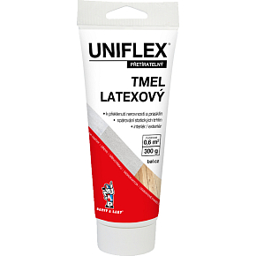 Uniflex latexový tmel na sádrokarton, zdivo a dřevo, v tubě, 300 g Uniflex latexový tmel na sádrokarton, zdivo a dřevo, v tubě, 300 g