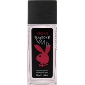 Playboy Vegas parfémovaný deodorant sklo pro muže 75 ml