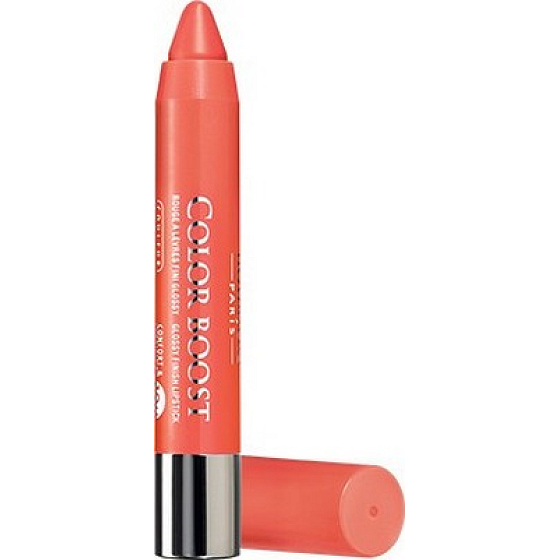 Bourjois Color Boost Glossy Finish Lipstick hydratační rtěnka 03 Orange Punch 2,75 g