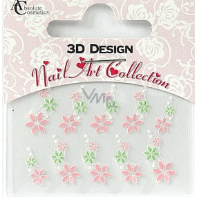 Absolute Cosmetics Nail Art 3D nálepky na nehty 24919 1 aršík