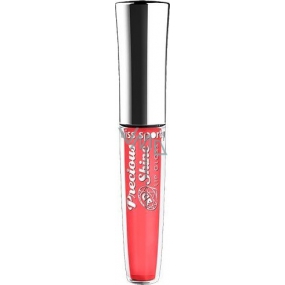 Miss Sporty Precious Shine 3D Lip Gloss lesk na rty 310 Gorgeous Mandarin 7,4 ml