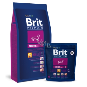 Brit Premium Senior S pro staré psy více jak 8 let malých plemen 1 - 10 kg - 8 kg Kompletní prémiové krmivo