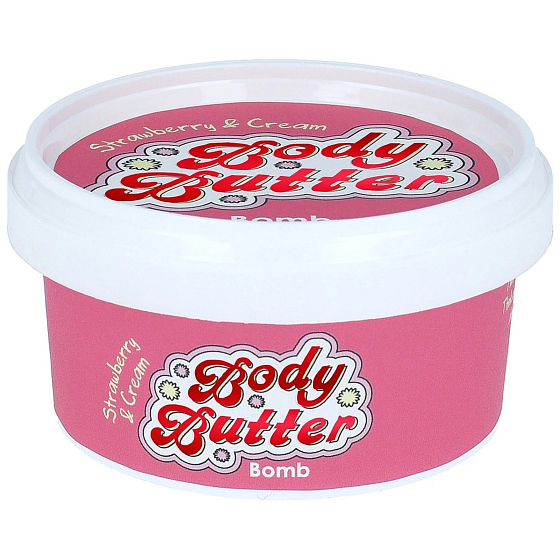Bomb Cosmetics Krémové jahodové tělové máslo 210 ml