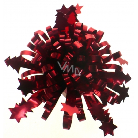 Nekupto Hvězdice XXL luxus metal palma červená 10 cm