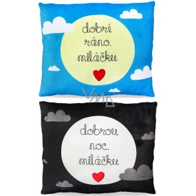 Albi Humorný polštář velký Dobré ráno/Dobrou noc 36 cm × 30 cm