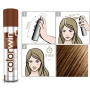 Colorwin Sprej na krytí šedin a odrostů Hnědá světlá 75 ml