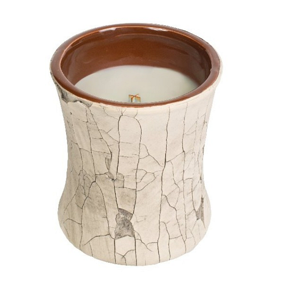 WoodWick Fireside - Oheň v krbu vonná svíčka s dřevěným knotem a víčkem sklo malá 85 g