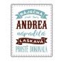 Albi Skládací taška na zip do kabelky se jménem Andrea 42 x 41 x 11 cm