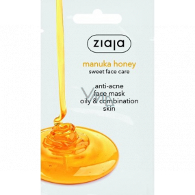 Ziaja Manuka Honey pleťová maska proti akné s manukovým medem pro mastnou a smíšenou pleť 7 ml