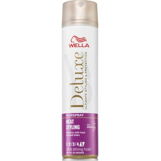 Wella Deluxe Heat Styling velmi silně tužící lak na vlasy 250 ml