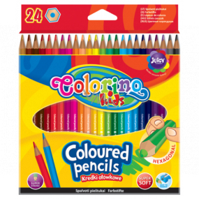 Colorino Pastelky šestihranné 24 barev