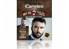 Delia Cosmetics Cameleo Men Grey Off barva na vlasy, vousy a knír 1.0 Černá 2 x 15 ml