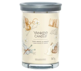 Yankee Candle Soft Wool & Amber - Jemná vlna a ambra vonná svíčka Signature velká sklo 2 knoty 567 g