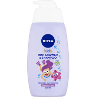 Nivea Kids Girl 2v1 sprchový gel a šampon, 500 ml