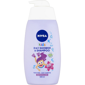 Nivea Kids Girl 2v1 sprchový gel a šampon, 500 ml