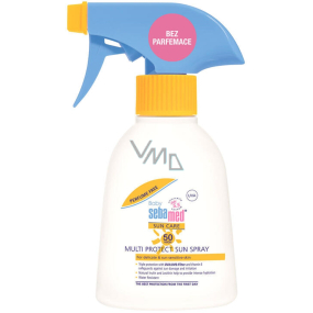 SebaMed Baby Sun Care Multi Protect OF50 sprej na opalování pro děti bez parfemace 200 ml