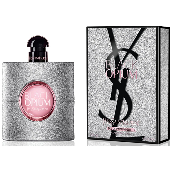 Yves Saint Laurent Black Opium Glitter parfémovaná voda 30 ml – dámská vůně se třpytivým flakonem